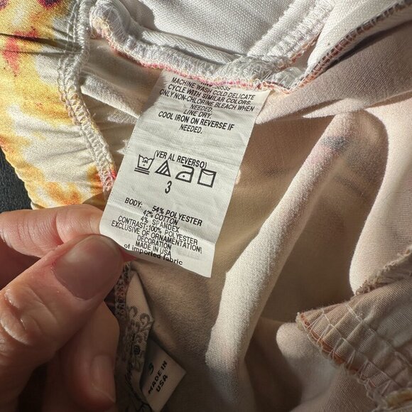 SPEECHLESS FLoral Satiny Strapless Mini Dress Size 3 - Picture 8 of 9